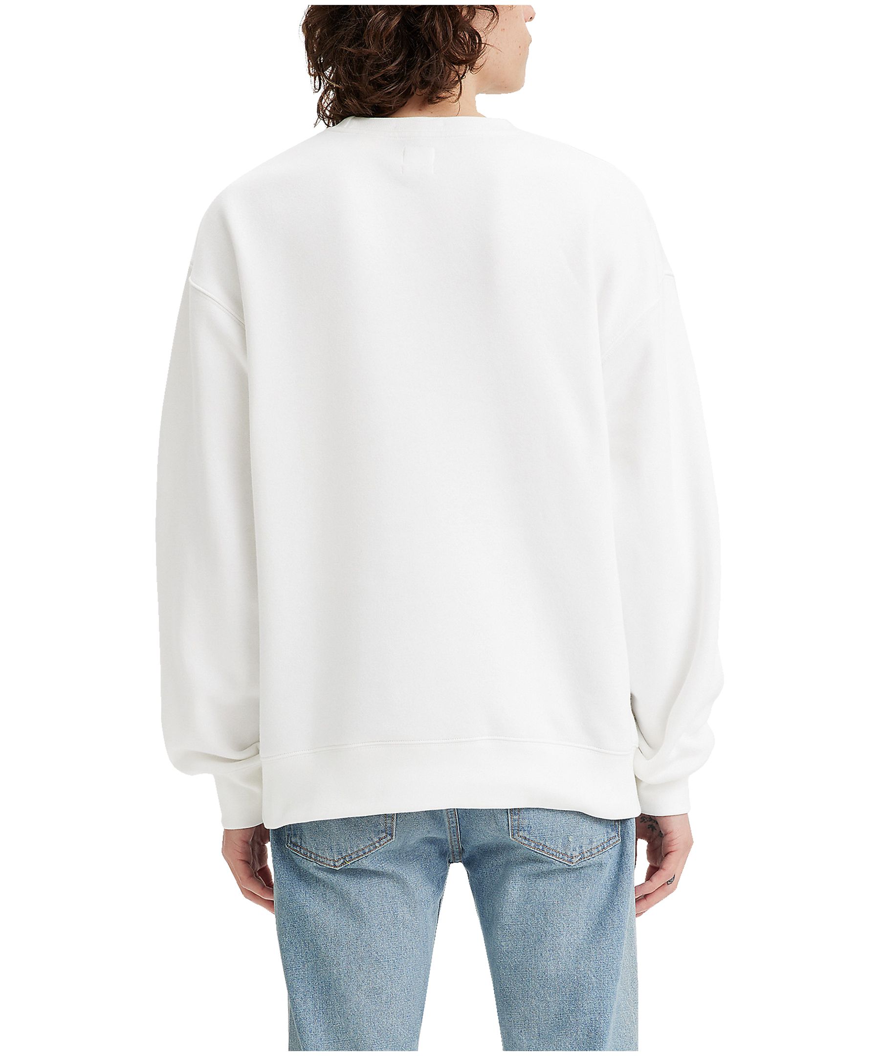 Sweat Vintage Levi's 501 Reasons Street Fleece - Taille M Blanc - Occasion Très Bon état