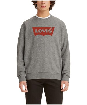 Chandail en molleton à col ras du cou avec logo ailes de chauve-souris pour hommes, Essentiels du quotidien, Levi's