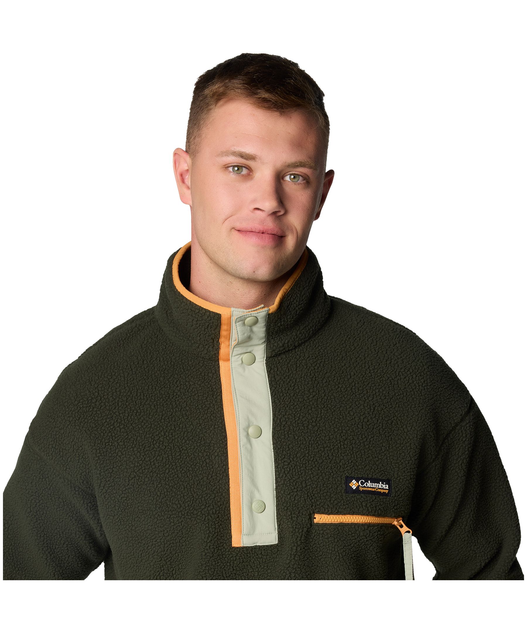 Chandail en molleton sherpa à demi-fermeture à boutons-pression pour hommes, Helvetia&nbsp;II, Columbia