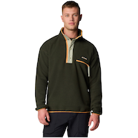 Chandail en molleton sherpa à demi-fermeture à boutons-pression pour hommes, Helvetia II, Columbia Front_Flat