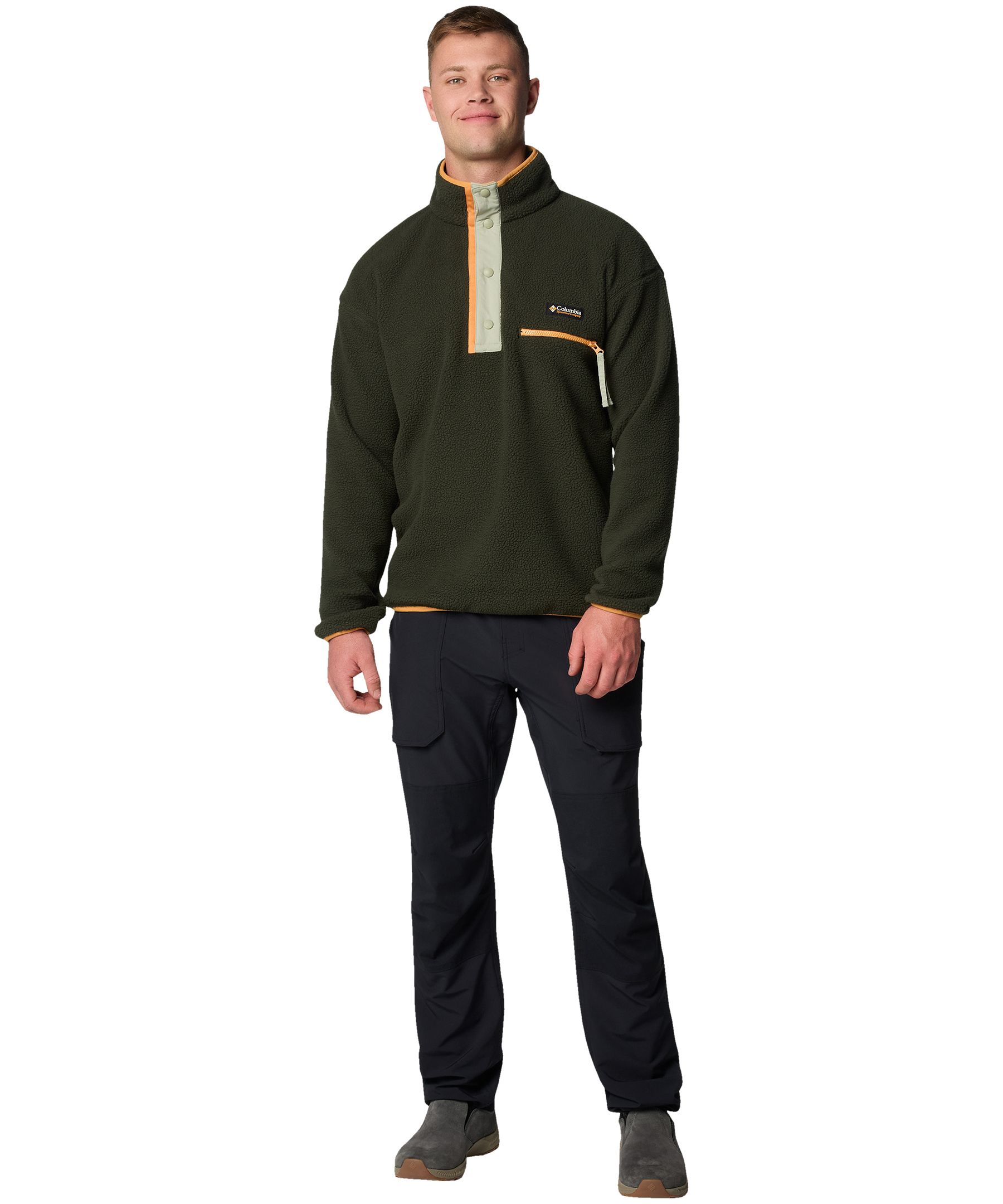 Chandail en molleton sherpa à demi-fermeture à boutons-pression pour hommes, Helvetia&nbsp;II, Columbia