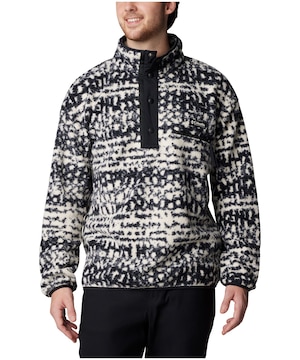 Chandail en molleton sherpa à demi-fermeture à boutons-pression pour hommes, Helvetia II, Columbia