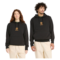 Timberland Unisex Small Tree Logo Popover Fleece Hoodie Front_Flat