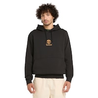 Timberland Unisex Small Tree Logo Popover Fleece Hoodie Front_Flat