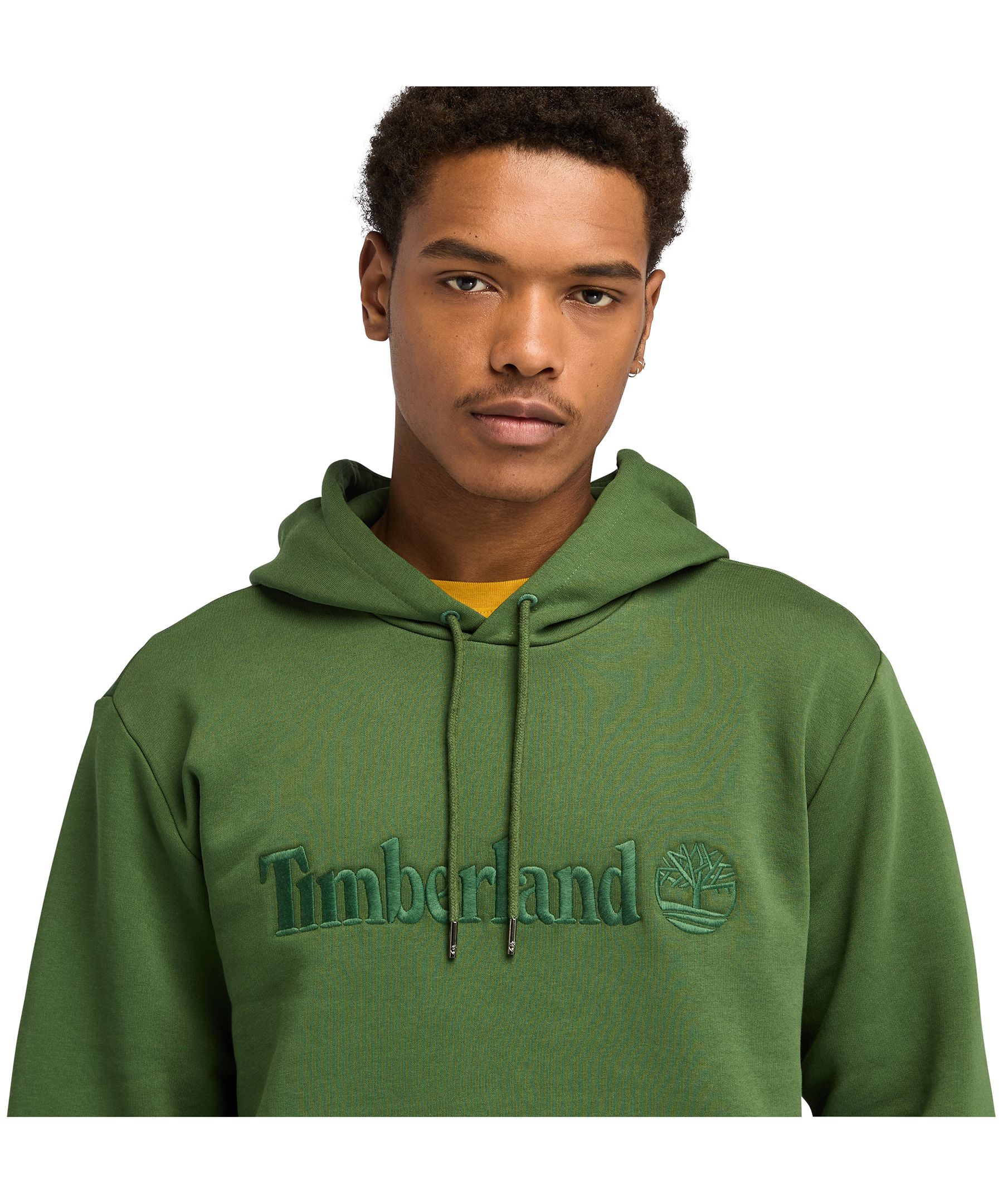 Timberland Men's Embroidery Logo Popover Fleece Hoodie