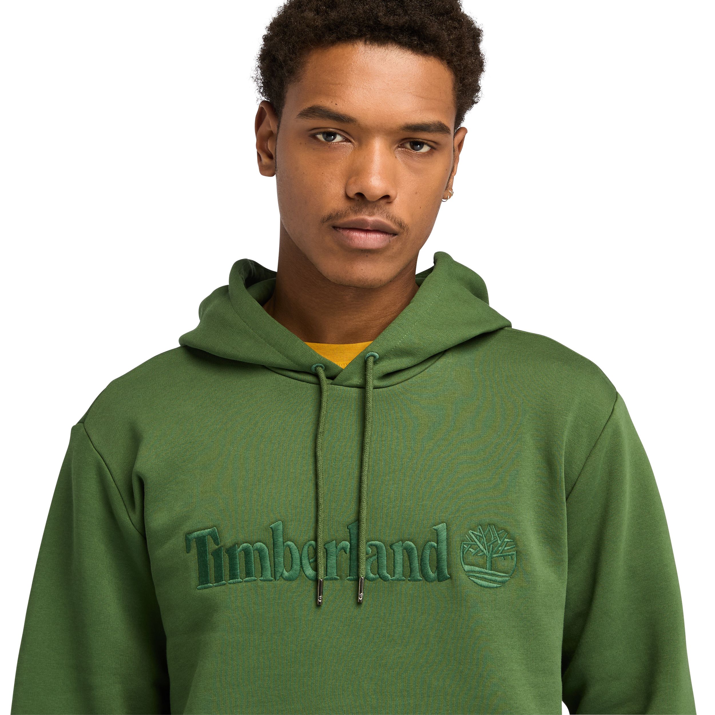 Timberland Men's Embroidery Logo Popover Fleece Hoodie