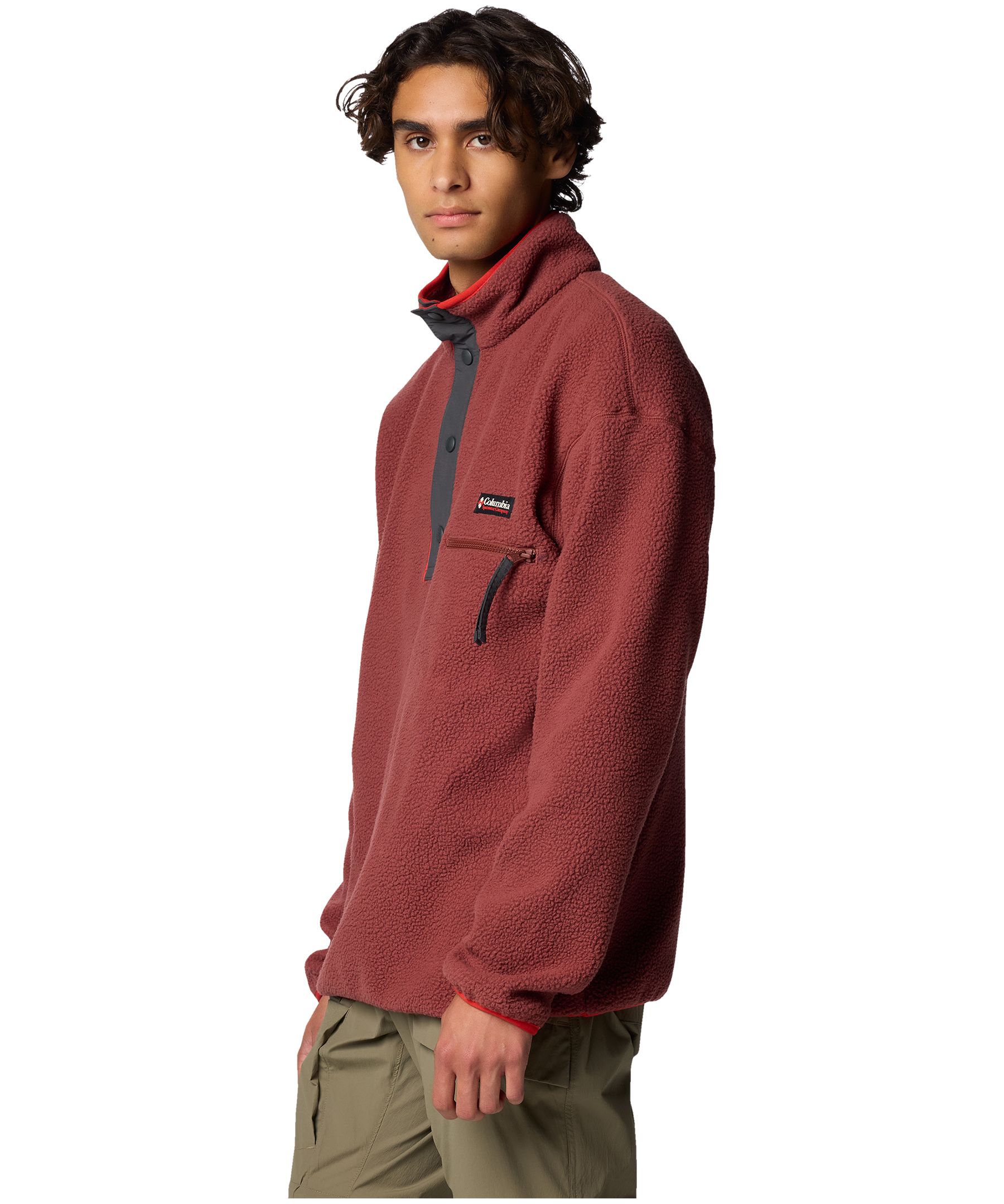 Chandail en molleton sherpa à demi-fermeture à boutons-pression pour hommes, Helvetia&nbsp;II, Columbia