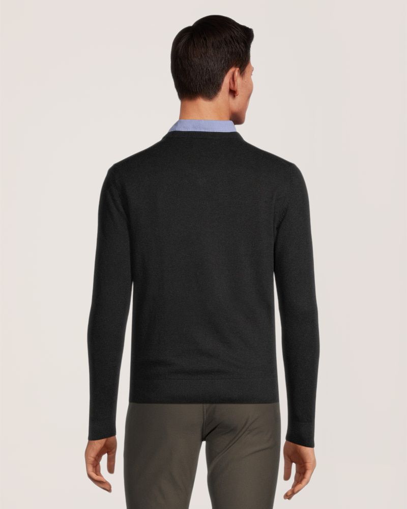 Denver Hayes Men's Soft Cotton V-Neck Sweater