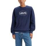 Chandail en molleton à encolure ras du cou et à logo Surf pour hommes, Everyday Essentials, Levi's Front_Flat