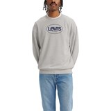 Levi's Men's Everyday Essentials Surf Logo Crewneck Fleece Sweatshirt Front_Flat