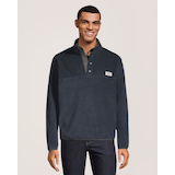 WindRiver Men's T-MAX HEAT® Quarter Snap Mock Neck Fleece Pullover Front_Flat