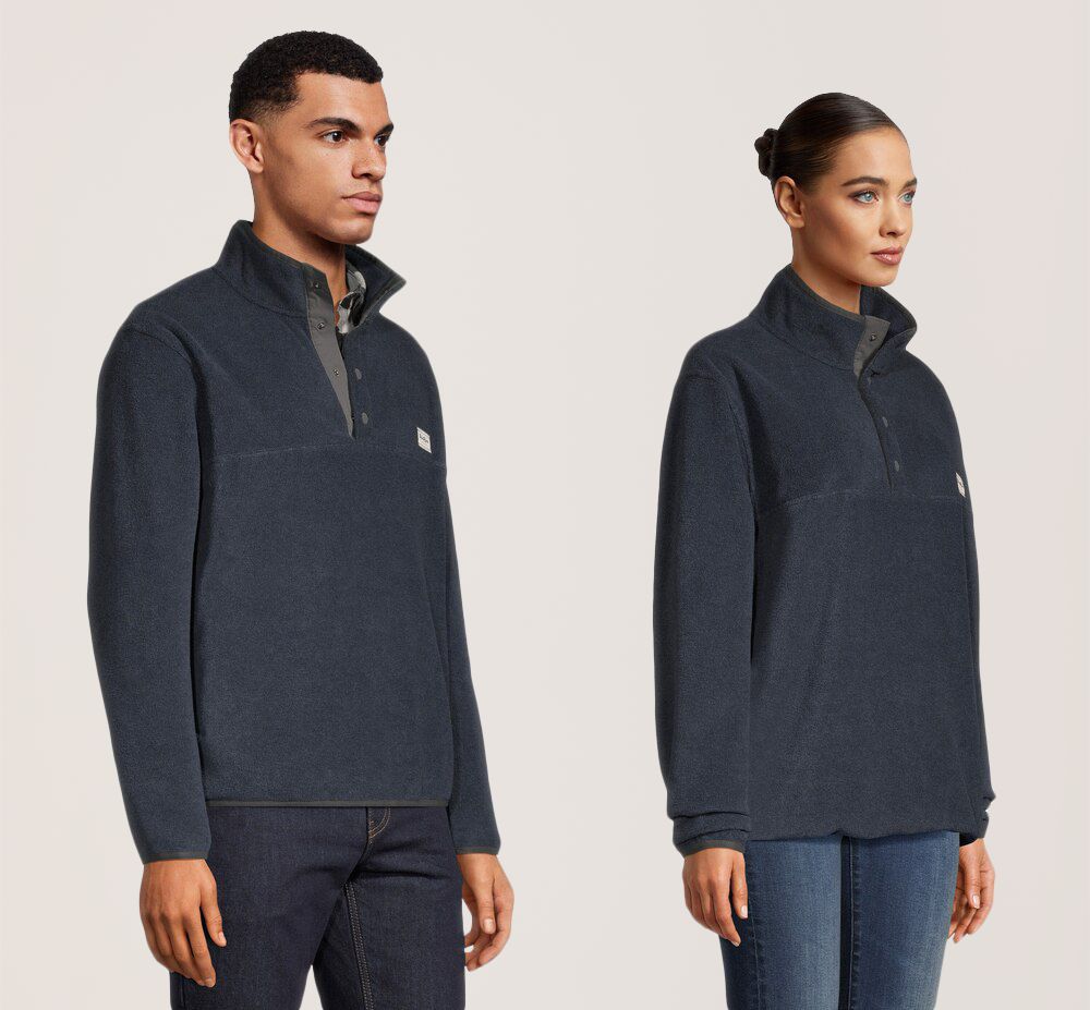 WindRiver Men's T-MAX HEAT® Quarter Snap Mock Neck Fleece Pullover