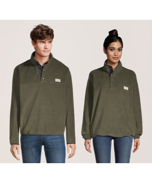 WindRiver Men's T-MAX HEAT® Quarter Snap Mock Neck Fleece Pullover