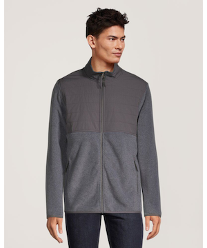 Veste à glissière pleine longueur en molleton matelassé avec T-MAX HEAT pour hommes, WindRiver