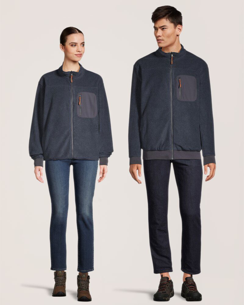 WindRiver Men's T-Max Heat® Full Zip Reversible Fleece Jacket