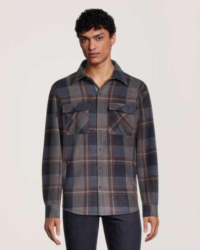 WindRiver Men's Sherpa Lined Fleece Shacket