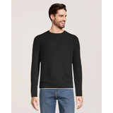Denver Hayes Men's Moss Stitch Crewneck Sweater Front_Flat