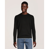 Chandail en mélange de cachemire et de laine mérinos à col ras du cou pour hommes, Denver Hayes Front_Flat