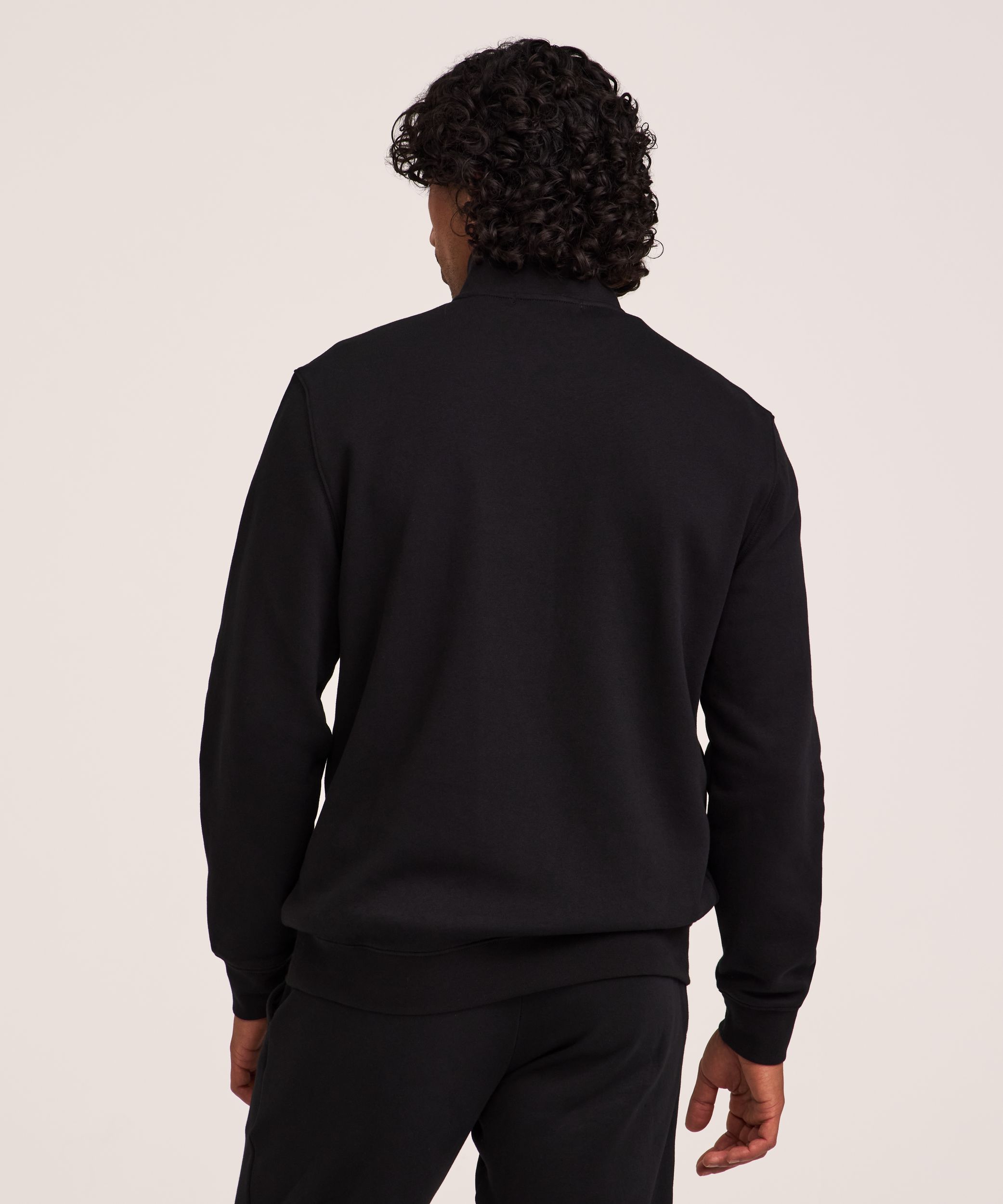 Chandail en molleton à glissière 1/4 et à col cheminée pour hommes, Denver Hayes