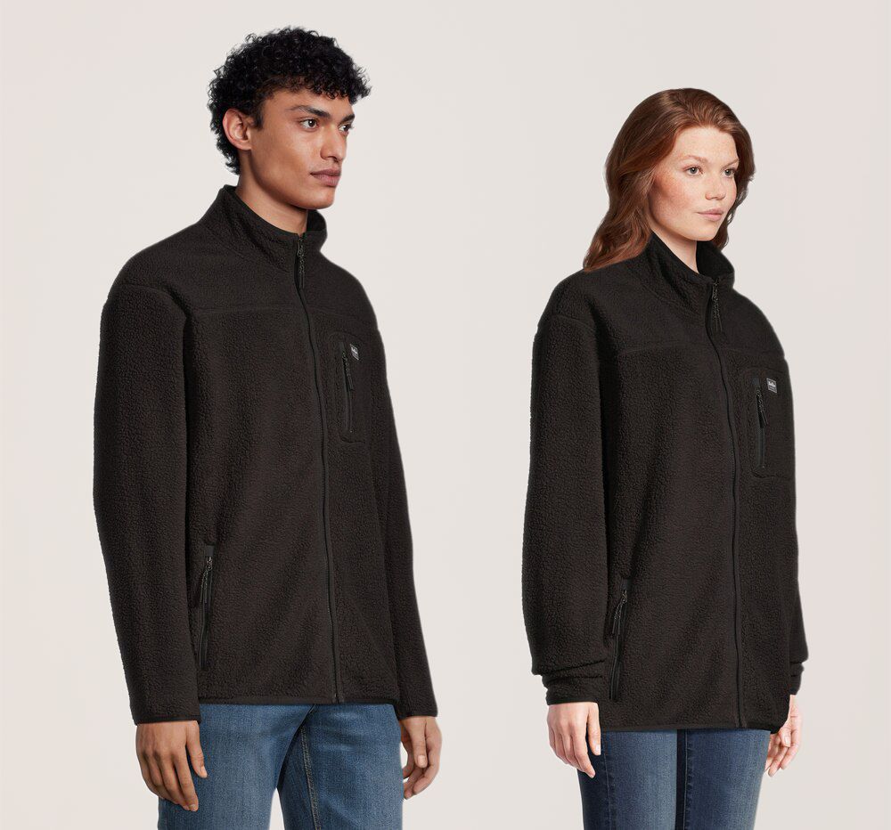 Veste à glissière pleine longueur en molleton sherpa avec T-MAX HEAT pour hommes, WindRiver