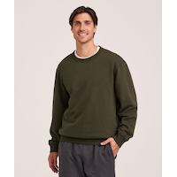 WindRiver Men's Original Fleece Cotton Crewneck Sweatshirt
