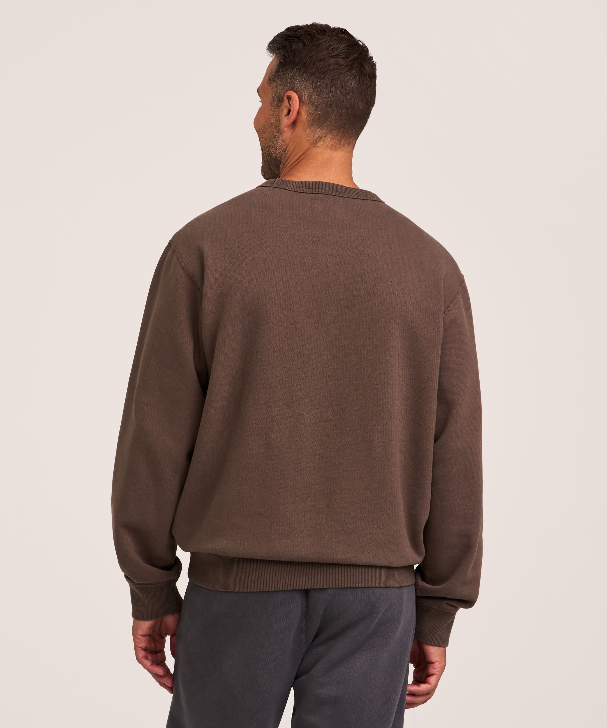 WindRiver Men's Original Fleece Cotton Crewneck Sweatshirt