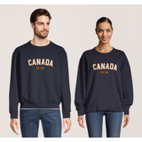WindRiver Unisex Canada Original Fleece Embroidered Crewneck Sweatshirt Front_Flat
