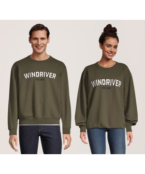 Chandail en molleton originel unisexe de WindRiver en molleton brodé et à encolure ras du cou