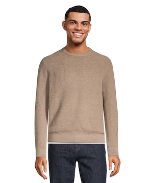 Chandail à encolure ras du cou et à mailles perlées pour hommes, Denver Hayes