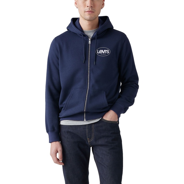 Chandail à capuche en molleton à logo Surf et à glissière pleine longueur pour hommes, Everyday Essentials, Levi's