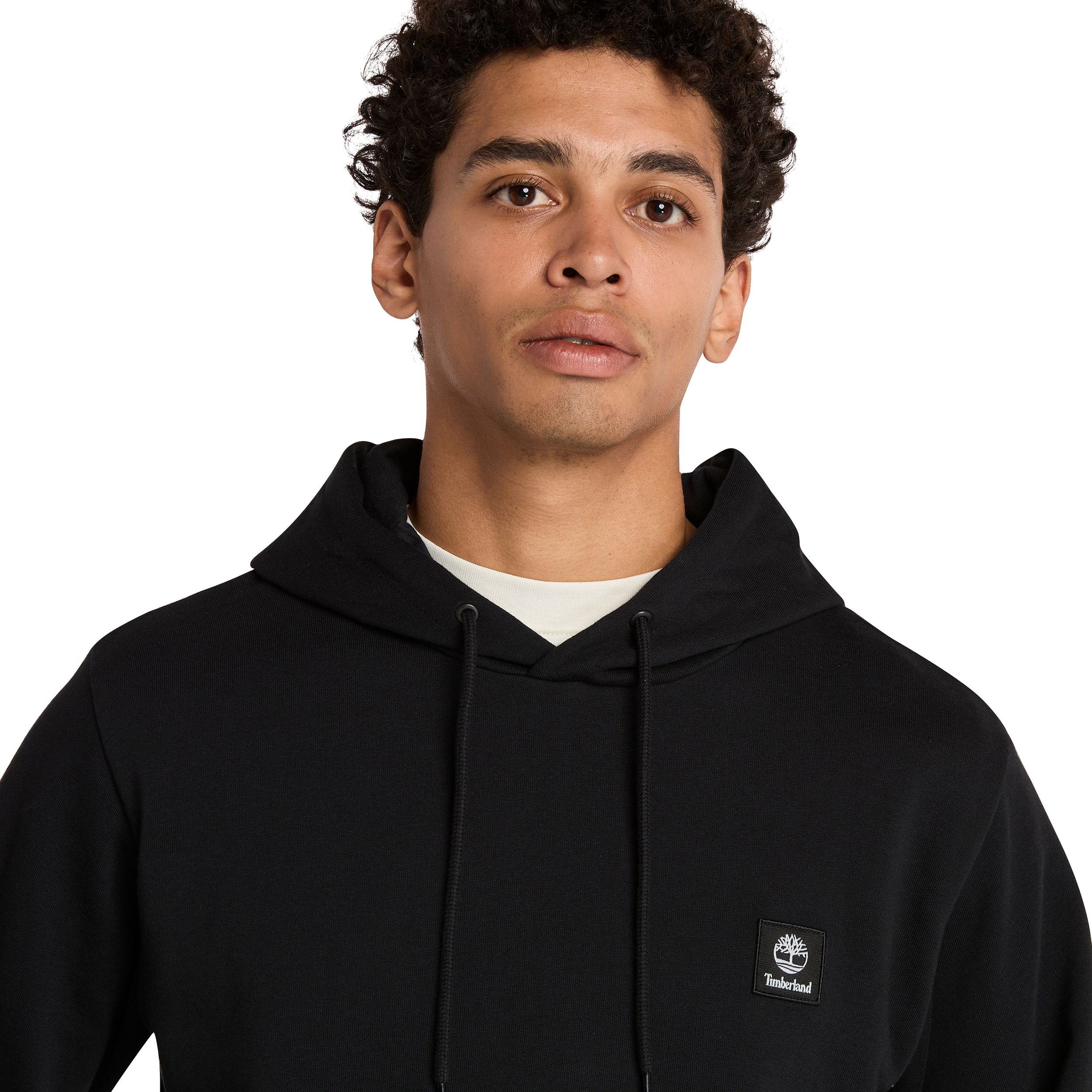 Timberland Men's Woven Badge Fleece Hoodie
