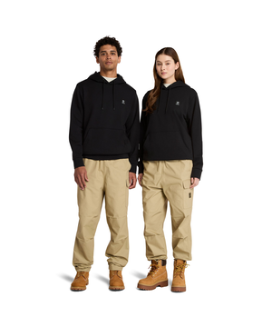 Timberland Men's Woven Badge Fleece Hoodie