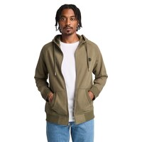 Chandail à capuche en molleton avec glissière pleine longueur et écusson tissé pour hommes~ Timberland