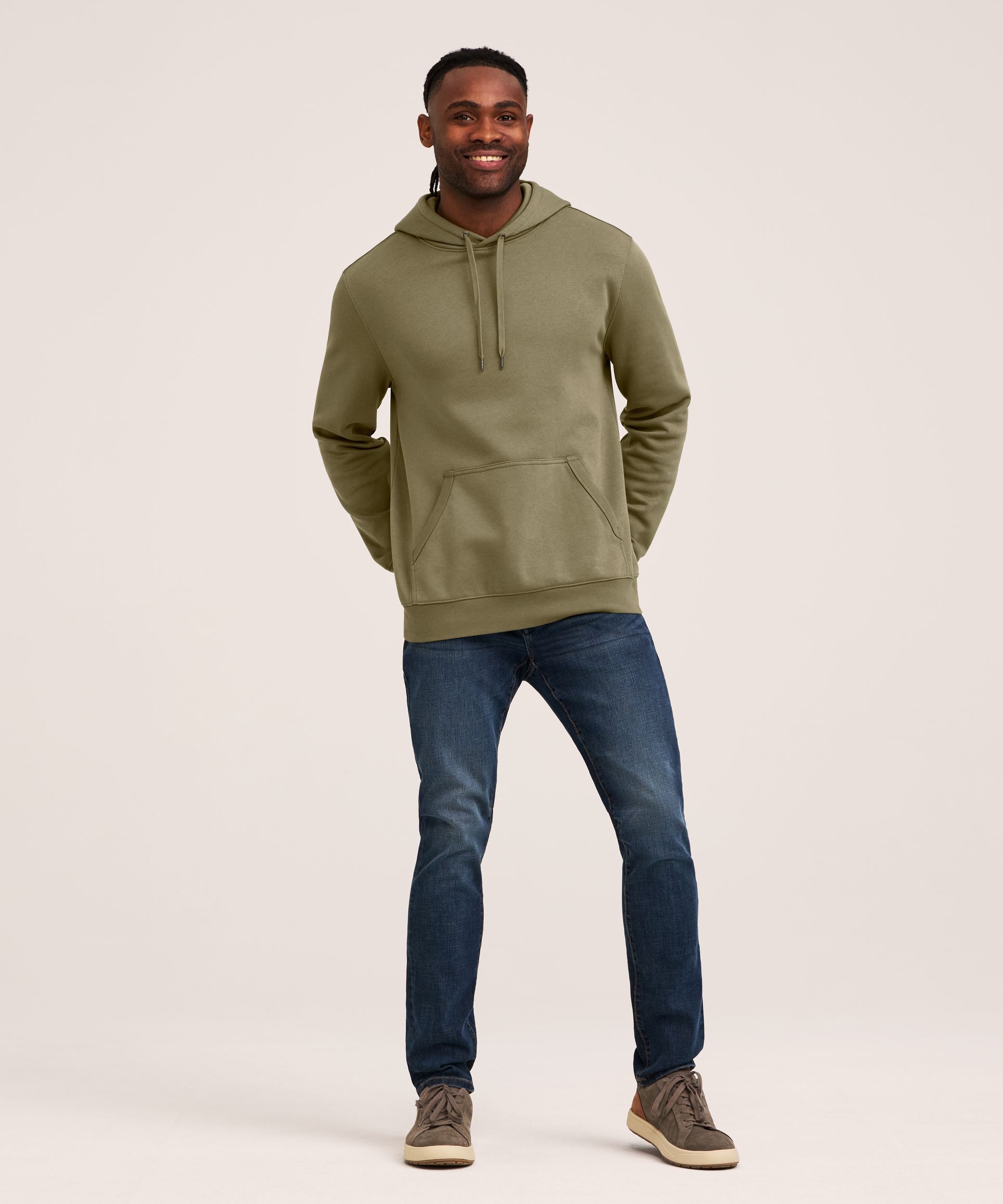 Denver Hayes Sweat à capuche en polaire ultra doux pour homme