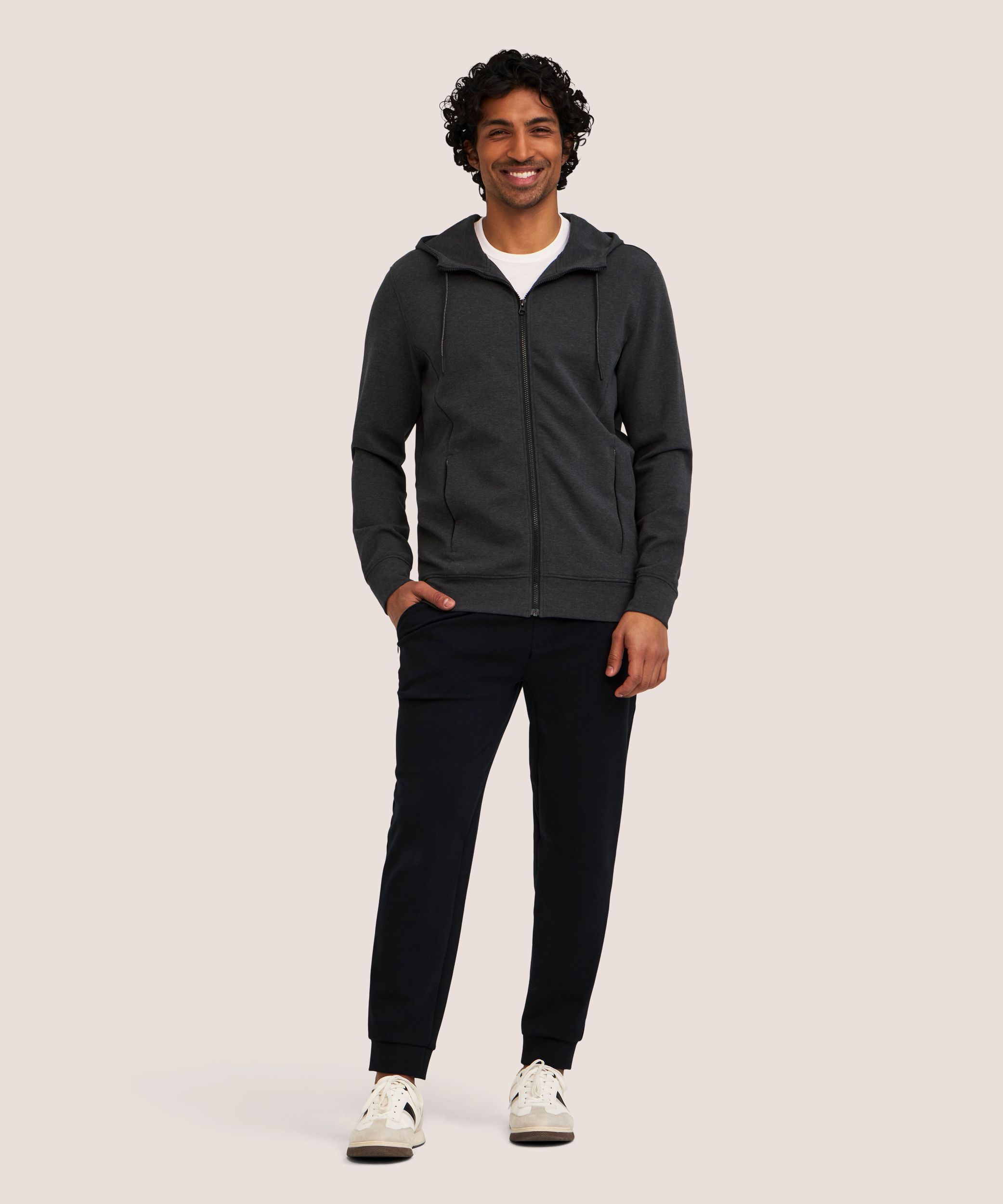 Denver Hayes Performance Men's Tech Full Zip Hoodie