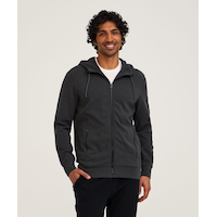 Denver Hayes Performance Men's Tech Full Zip Hoodie Front_Flat