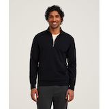 Denver Hayes Performance Men's Fleece Half-Zip Mock Neck Sweatshirt Front_Flat
