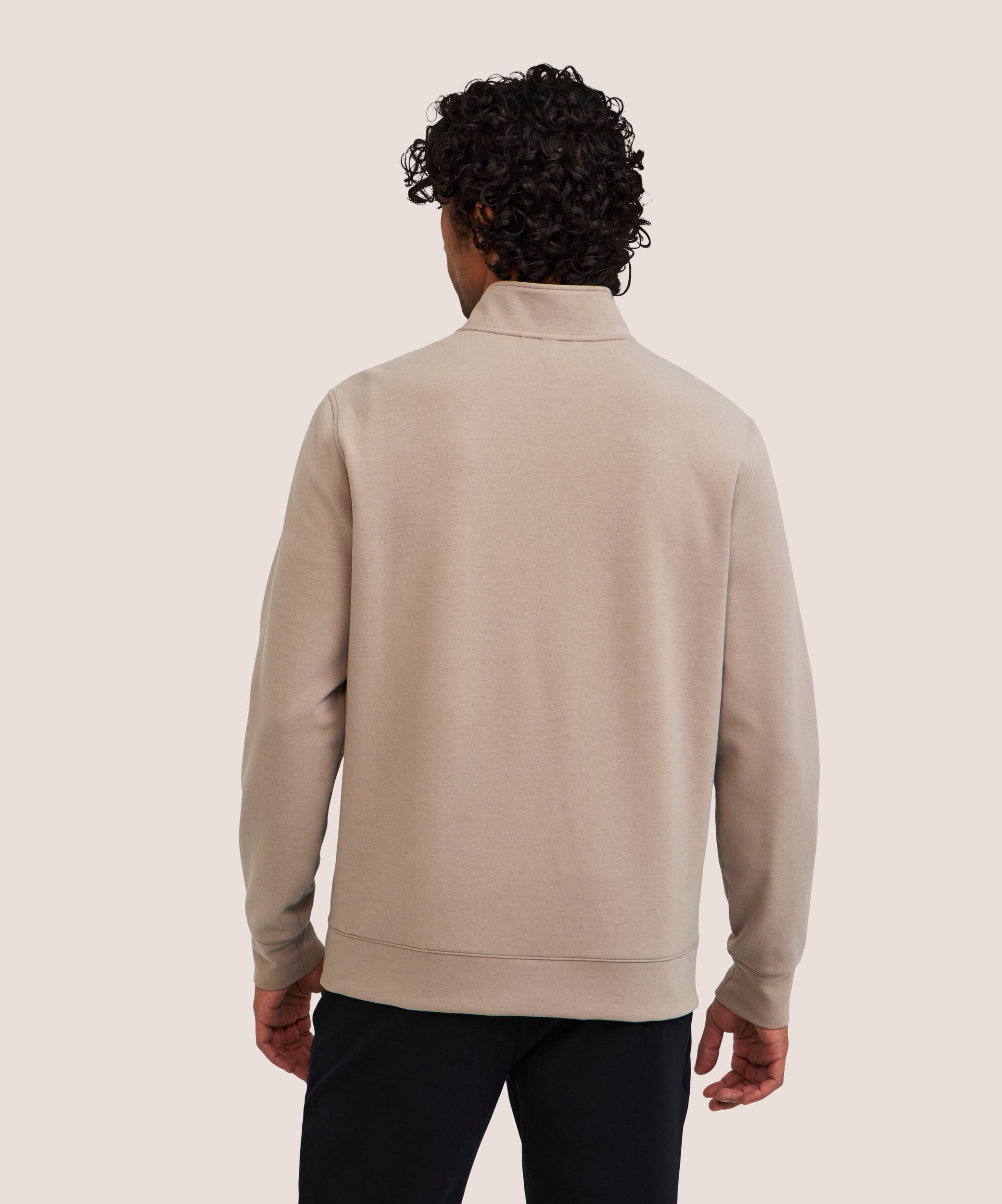 Denver Hayes Performance Men's Fleece Half-Zip Mock Neck Sweatshirt