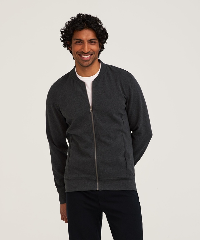 Denver Hayes Performance Men's Tech Full Zip Bomber Jacket