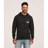 WindRiver Men's Graphic Patch Fleece Hoodie Front_Flat