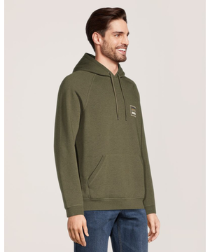 Chandail à capuche en molleton avec écusson graphique pour hommes, WindRiver