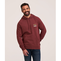 WindRiver Men's Graphic Patch Fleece Hoodie Front_Flat