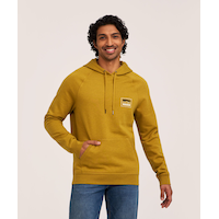 Chandail à capuche en molleton avec écusson graphique pour hommes, WindRiver