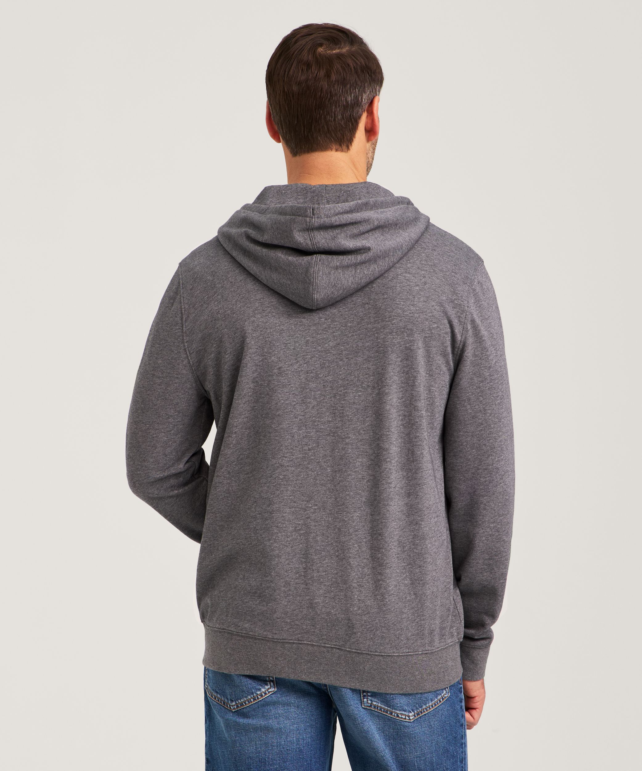 Denver Hayes Men's French Terry Fleece Full Zip Hoodie