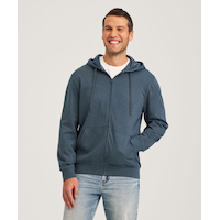 Denver Hayes Men's French Terry Fleece Full Zip Hoodie