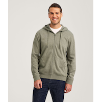 Denver Hayes Men's French Terry Fleece Full Zip Hoodie