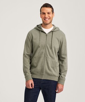 Denver Hayes Men's French Terry Fleece Full Zip Hoodie