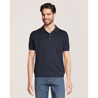 Polo rayé en tricot pour hommes, Denver Hayes