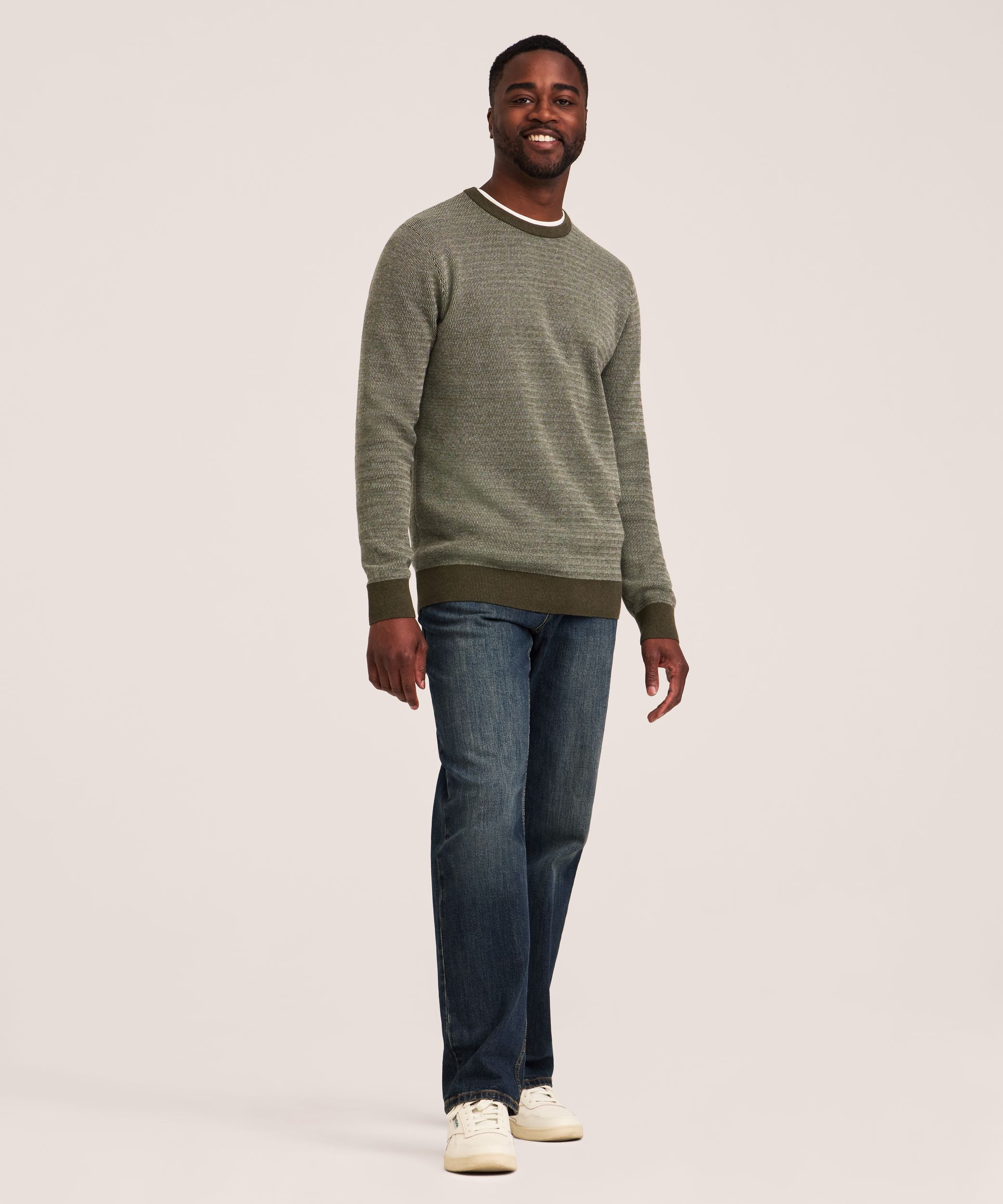 Chandail à encolure ras du cou pour hommes, Denver Hayes