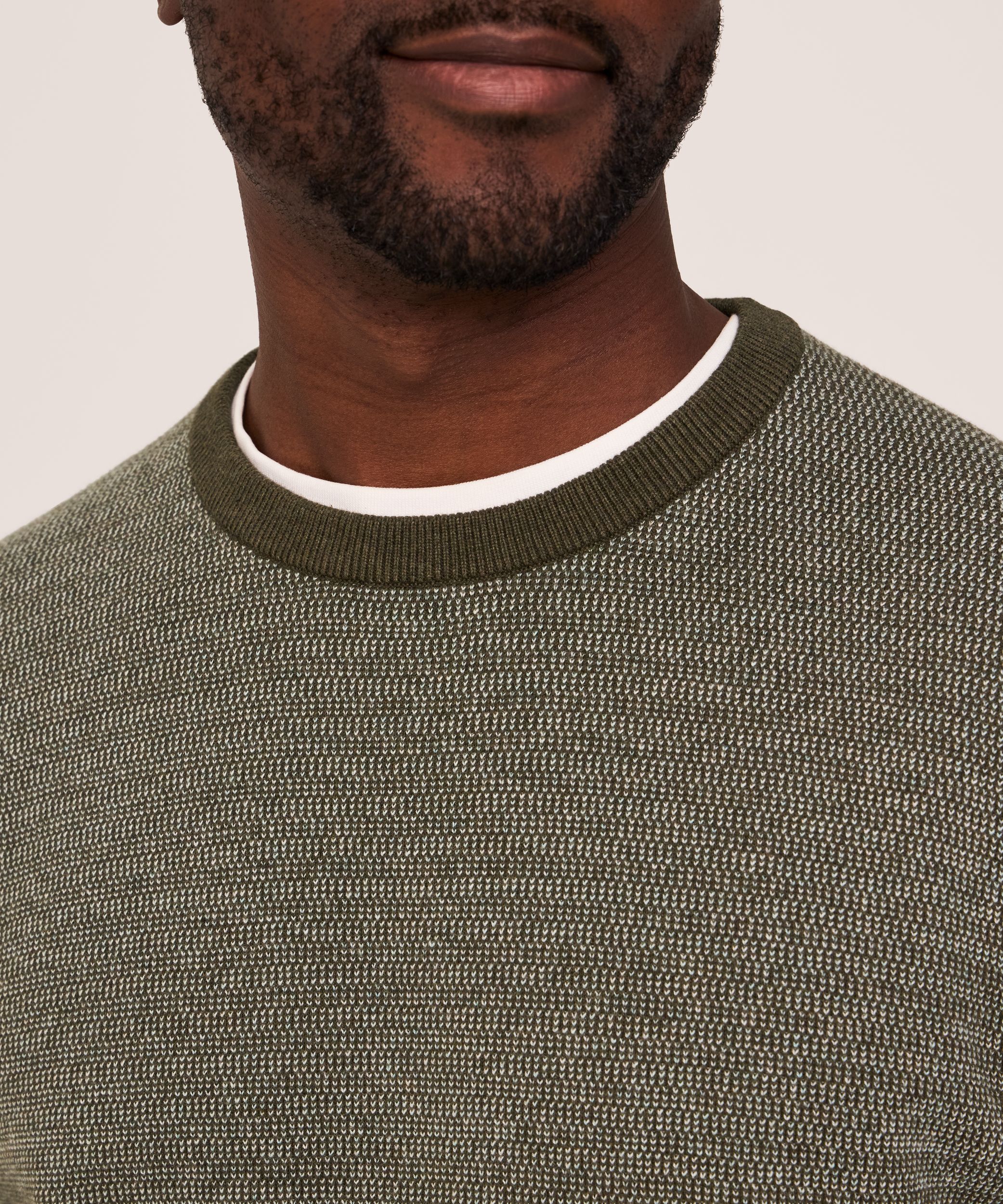 Chandail à encolure ras du cou pour hommes, Denver Hayes